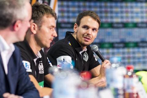 Cologne Germany 20 January 2019 World Cup 2019 Men Mediaday Germany Kai Häfner Haefner Germany TSV Hannover Cologne AOK Nordrhein Westfalen Germany