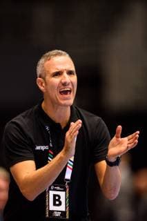 190120 Antonio Gerona Salaet head coach of Tunisia during the IHF World Handball Championship match between Hungary and Tunisia on January 20 2019 in Herning Photo Petter Arvidson BILDBYRAN kod PA 92207,  Copyright: PETTERxARVIDSON BB190120PA055