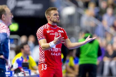 Luka Cindric Nr 33 Croatia is moving to Brazil vs. Croatia Main Round Handball IHF Handball World Championship 20 01 19 Cologne North Rhine-Westphalia Germany Lanxess Arena Copyright: xAgentur54Gradx xFelixxKoenigx