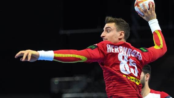 HANDBALL - IHF WC, AUT vs BRN COPENHAGEN,DENMARK,20.JAN.19 - HANDBALL - IHF Men s World Championships, international match Länderspiel Austria vs Bahrain. Image shows Lukas Herburger (AUT). GEPAxpictures xOliverxLerch