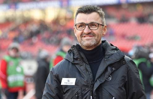 20 01 2019 Football Season 2018 2019 1 Football Bundesliga 18 Matchday 1 FC Nuremberg Nuremberg FCN Club Hertha BSC Berliner Sport Club Berlin DFL regulations prohibit any use of photographs as image sequences and or quasi video Michael Köllner Koellner Trainer Head Coach 1 FC Nuremberg FCN smiles