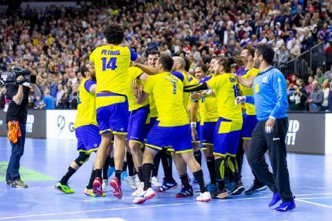 Brazils players are delighted with victory Brazil vs. Croatia Main Round Handball IHF Handball World Championship 20 01 19 Cologne North Rhine-Westphalia Germany Lanxess Arena Copyright: xAgentur54Gradx xFelixxKoenigx