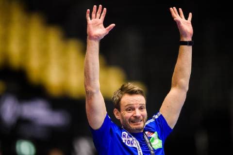190120 Christian Berge head coach of Norway during the IHF World Handball Championship match between Norway and Egypt on January 20 2019 in Herning Photo Petter Arvidson BILDBYR u0081N kod PA 92208,  Copyright: PETTERxARVIDSON BB190120PA118