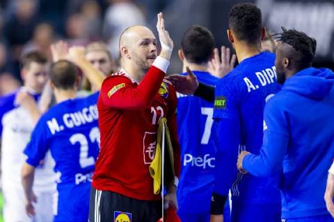 Vincent Gerard No. 12 France voted Player of the Match PotM Iceland vs. France Main Round Handball IHF Handball World Championship 20 01 19 Cologne North Rhine-Westphalia Germany Lanxess Arena Copyright: xAgentur54Gradx xFelixxKoenigx