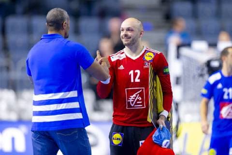 Vincent Gerard No. 12 France voted Player of the Match PotM Iceland vs. France Main Round Handball IHF Handball World Championship 20 01 19 Cologne North Rhine-Westphalia Germany Lanxess Arena Copyright: xAgentur54Gradx xFelixxKoenigx