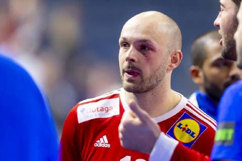 Vincent Gerard No. 12 France after the game with a black eye Iceland vs. France Main round Handball IHF Handball World Championship 20 01 19 Cologne North Rhine-Westphalia Germany Lanxess Arena Copyright: xAgentur54Gradx xFelixxKoenigx