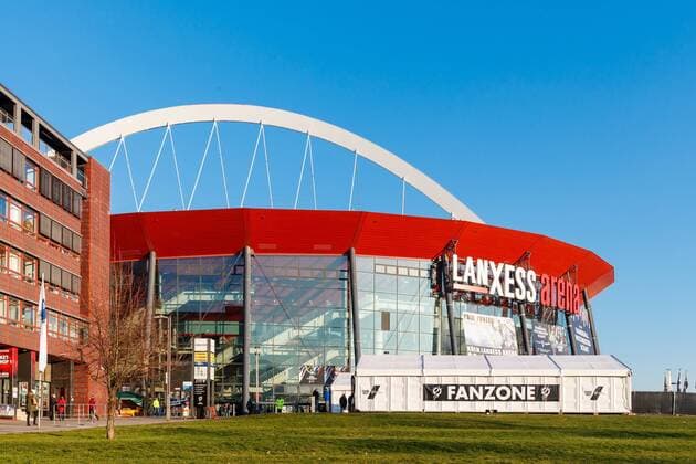 Exterior view of the Lanxess Arena Croatia vs. Germany IHF Men Handball World Championship 21 01 2019 Photographer Neis Eibner Croatia vs. Germany IHF Men Handball World Championship 21 01 2019 Copyright: xEIBNER Alexander_Neisx EP_ANS