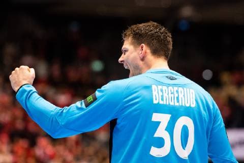 190121 Goalkeeper Torbjorn Bergerud of Norway celebrates during the IHF World Handball Championship match between Sweden and Norway on January 21 2019 in Herning Photo Petter Arvidson BILDBYRAN kod PA 92209,  Copyright: PETTERxARVIDSON BB190121PA017