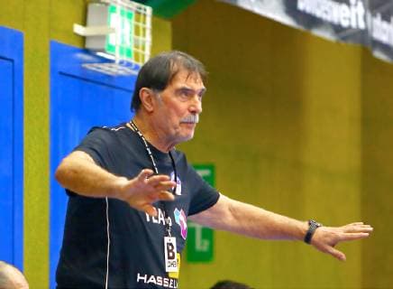 coach Sead Hasanefendic Eisenach handball test game EHV Aue ThSV Eisenach on 21 1 2019 EHV Aue ThSV Eisenach