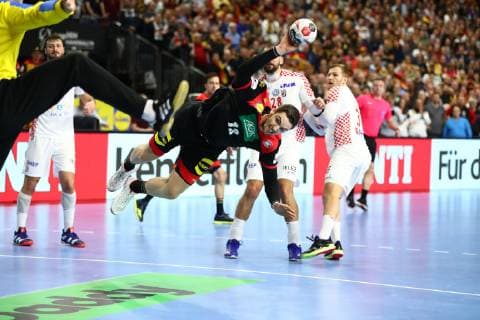 Hendrik Pekeler Germany at the litter Croatia vs Germany IHF Men Handball World Championship 21 01 2019 Photographer Neis Eibner Croatia vs Germany IHF Women Handball World Championship 21 01 2019 Cologne Copyright: xEIBNER Alexander_Neisx EP_ANS