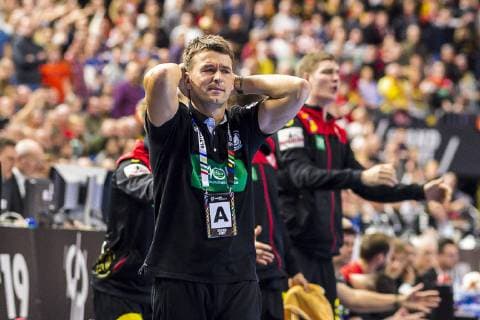 Cologne Germany 21 January 2019 World Cup 2019 Men Main Round Croatia vs. Germany Coach Christian Prokop Germany Cologne Lanxess Arena North Rhine-Westphalia Germany