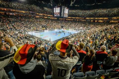 Cologne Germany 21 01 2019 IHF Handball WM 2019 Main Round Croatia Germany A general view of the Lanxess Arena during the 26th Mens Handball World Championship 2019 DeFodi520