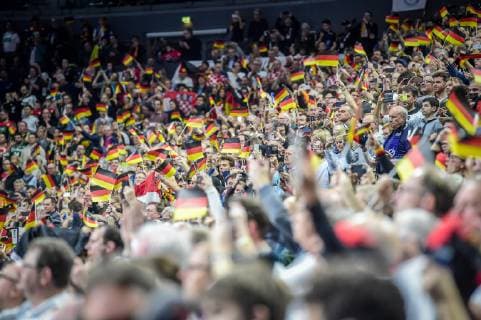 Koeln Germany 21 01 2019 IHF Handball WM 2019 Main Round Croatia Germany Germany fans DeFodi520