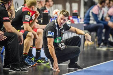 Cologne Germany 21 01 2019 IHF Handball WM 2019 Main Round Croatia Germany Christian Prokop Trainer GER watching DeFodi520