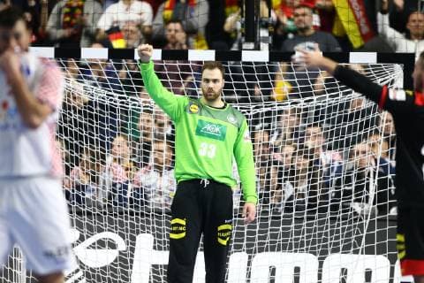Andreas Wolf Germany celebrates Croatia vs Germany IHF Men Handball World Championship 21 01 2019 Photographer Neis Eibner Croatia vs Germany IHF Men Handball World Championship 21 01 2019 Cologne Copyright: xEIBNER Alexander_Neisx EP_ANS