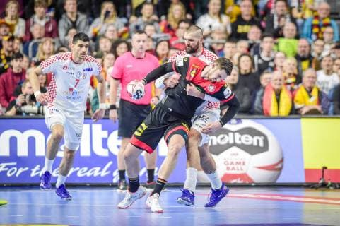 Cologne Germany 21 01 2019 IHF Handball WM 2019 Main Round Croatia Germany Hendrik Pekeler GER Zeljko Musa CROATIA in the duel DeFodi520