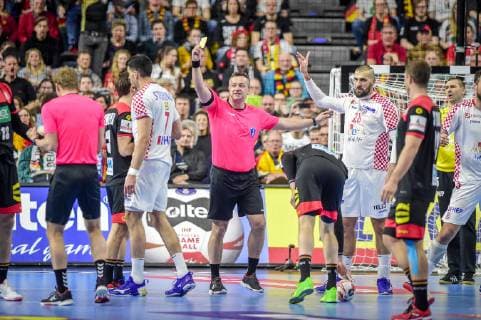 Cologne Germany 21 01 2019 IHF Handball World Championship 2019 Main Round Croatia Germany Zeljko Musa CROATIA yellow map DeFodi520