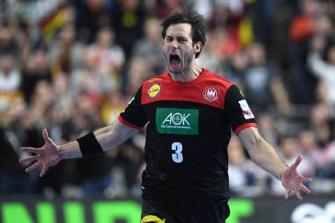 Handball WM Main Round Croatia Germany on 21 01 2019 in the Lanxess Arena in Cologne Goal Jubilation Uwe Gensheimer Germany xRx