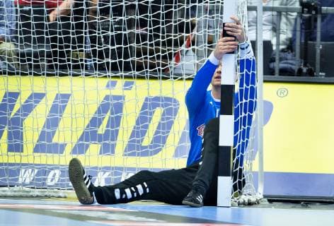 Goalkeeper Niklas Landin of Denmark after a egyptian goal during the men s IHF Handball World Championship Main Round Group 2 match between Egypt and Denmark in Herning Denmark Monday Jan 21 2019 Herning Jylland Denmark,  Copyright: HenningxBagger HenningxBaggerx COP105 spdk20190121-223256-L