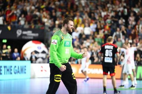 Andreas Wolf Germany celebrates Croatia vs Germany IHF Men Handball World Championship 21 01 2019 Photographer Neis Eibner Croatia vs Germany IHF Men Handball World Championship 21 01 2019 Cologne Copyright: xEIBNER Alexander_Neisx EP_ANS