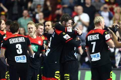 Hendrik Pekeler Germany and Jannik Kohlbacher Germany Croatia vs. Germany IHF Men Handball World Championship 21 01 2019 Photographer Neis Eibner Croatia vs. Germany IHF Men Handball World Championship 21 01 2019 Cologne Copyright: xEIBNER Alexander_Neisx EP_ANS