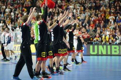GER IHF WM 2019 Croatia CRO vs Germany GER 21 01 2019 Lanxess Arena Cologne GER IHF WM 2019 Croatia CRO vs Germany GER in picture picture shows Jakov VrankoviÄ‡ CRO 47 is finished after the game nordphotox xMeuter nph00351