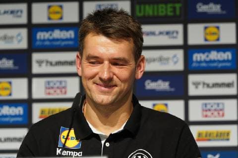 GER IHF WM 2019 Croatia CRO vs Germany GER 21 01 2019 Lanxess Arena Cologne GER IHF WM 2019 Croatia CRO vs Germany GER in picture picture shows press conference PK after the match Christian Prokop headcoach coach GER nordphotox xMeuter nph00351
