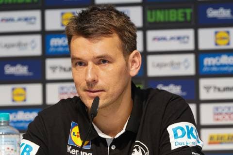 GER IHF WM 2019 Croatia CRO vs Germany GER 21 01 2019 Lanxess Arena Cologne GER IHF WM 2019 Croatia CRO vs Germany GER in picture picture shows press conference PK after the match Christian Prokop headcoach coach GER nordphotox xMeuter nph00351