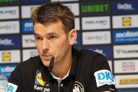 GER IHF WM 2019 Croatia CRO vs Germany GER 21 01 2019 Lanxess Arena Cologne GER IHF WM 2019 Croatia CRO vs Germany GER in picture picture shows press conference PK after the match Christian Prokop headcoach coach GER nordphotox xMeuter nph00351