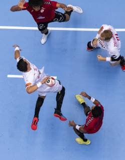 January 21, 2019 - Herning, Denmark - Rasmus Lauge (11), Denmark attempting a shot during the group C handball match between Egypt and Denmark in Jyske Bank Boxen in Herning during the 2019 IHF Handball World Championship WM Weltmeisterschaft in Germany Denmark. Handball 2019: Egypt-Denmark - ZUMAm173 20190121_zsp_m173_007 Copyright: xLarsxMoellerx