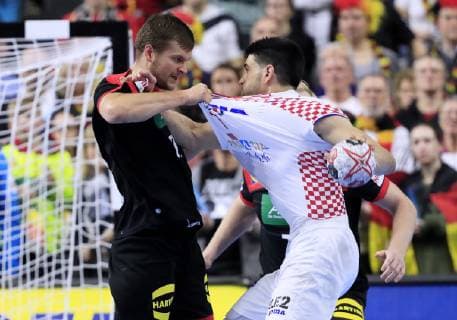 HAFNER Kai Team Germany with STEPANCIC Luka Handball WM 2019 main round game Croatia Germany in Cologne in the Lanxess Arena on 21 January 2019
