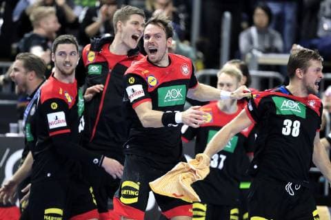 HAFNER Kai with BOEHM Fabian Team Germany Handball WM 2019 main round game Croatia Germany in Cologne in the Lanxess Arena on 21 January 2019