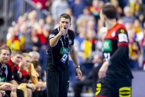 Coach Christian Prokop talks to Patrick Groetzki No 24 Germany Croatia vs Germany Main Round Handball IHF Handball World Championship 21 01 19 Cologne North Rhine-Westphalia Germany Lanxess Arena Copyright: xAgentur54Gradx xFelixxKoenigx