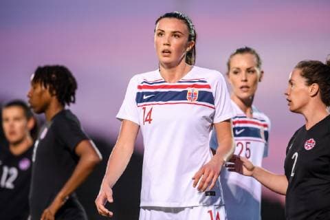 190122 Ingrid Syrstad Engen of Norway during the international friendly match between Norway and Canada on January 22 2019 in La Manga Photo Vegard Wivestad Gr¿tt BILDBYR u0081N kod VG 170271,  Copyright: VEGARDxWIVESTADxGR¯TT BB190122BB626