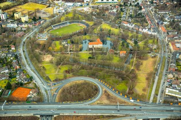 Schloßpark Strünkede Schloß Strünkede Strünkede Emschertal Museum Sportclub Westfalia 04 e V Herne Ruhrgebiet Nordrhein Westfalen Germany ACHTUNGxMINDESTHONORARx60xEURO
