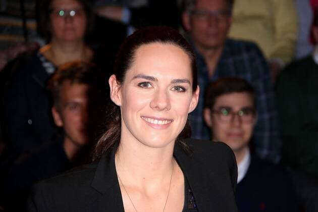 Kira Walkenhorst the beach volleyball player and Olympic champion guest at the M Lanz ZDF talk show on 22 01 2019 in Hamburg M Lanz ZDF on 22 01 2019 in Hamburg