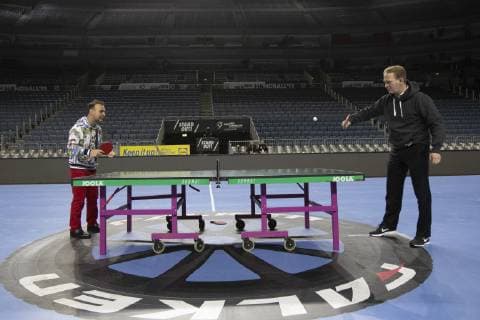 Handball WM 2019 Lanxess Arena Cologne Germany Date 22 01 2019 Right Stefan Holcher Left Bob Hanning