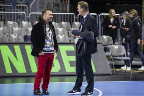 Handball WM 2019 Lanxess Arena Cologne Germany Date 22 01 2019 Right Stefan Holcher Left Bob Hanning