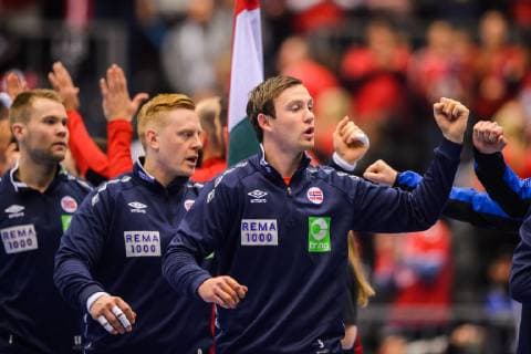 190123 Sander Sagosen of Norway ahead of the IHF World Handball Championship match between Norway and Hungary on January 23 2019 in Herning Photo Petter Arvidson BILDBYR u0081N kod PA 92212,  Copyright: PETTERxARVIDSON BB190123PA006
