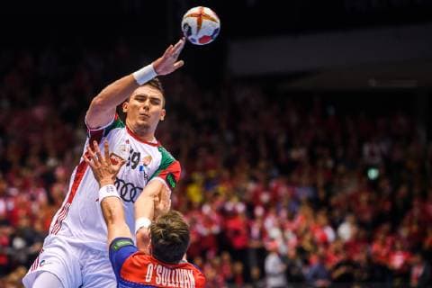 190123 Richard Bodo of Hungary during the IHF World Handball Championship match between Norway and Hungary on January 23 2019 in Herning Photo Petter Arvidson BILDBYR u0081N kod PA 92212,  Copyright: PETTERxARVIDSON BB190123PA013