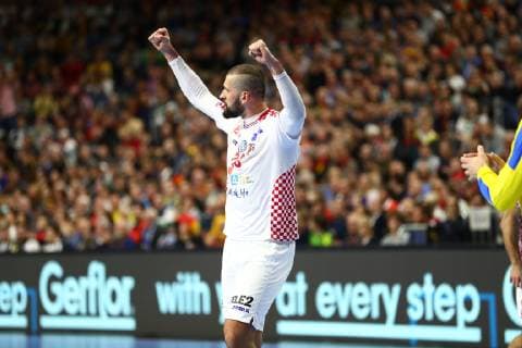 Zeljko Musa Croatia cheers France vs. Croatia IHF Men Handball World Championship 23 01 2019 Photographer Neis Eibner France vs. Croatia IHF Men Handball World Championship 23 01 2019 Cologne Copyright: xEIBNER Alexander_Neisx EP_ANS