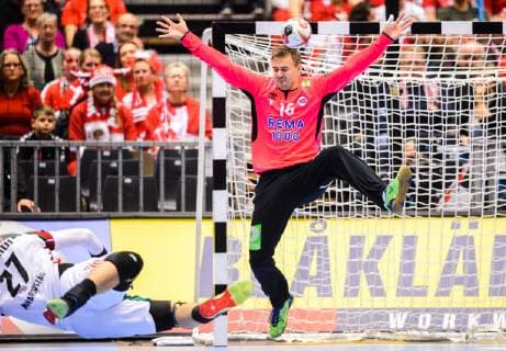 190123 Goalkeeper Espen Christensen of Norway during the IHF World Handball Championship match between Norway and Hungary on January 23 2019 in Herning Photo Petter Arvidson BILDBYR u0081N kod PA 92212,  Copyright: PETTERxARVIDSON BB190123PA030