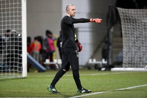 ECHAUFFEMENT - 30 PAUL BERNARDONI (NIM) FOOTBALL : Nimes vs Angers - Ligue 1 Conforama - 23 01 2019 FEP Panoramic 