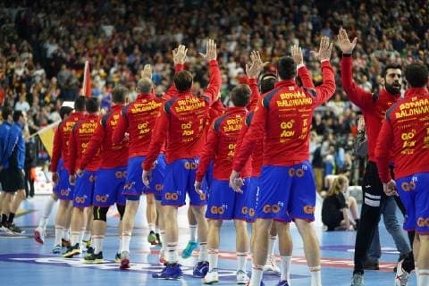 GER IHF WM 2019 Germany GER vs Spain ESP 23 01 2019 Lanxess Arena Cologne GER IHF WM 2019 Germany GER vs Spain ESP in picture picture shows the Spaniards nordphotox xMeuter nph00351