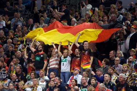 Handball Cologne 23 01 2019 World Championship 2019 Mens World Championship Main Round Germany GER Spain ESP Fans Jubilation
