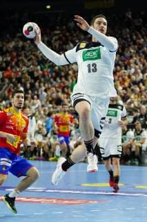 GER IHF WM 2019 Germany GER vs Spain ESP 23 01 2019 Lanxess Arena Cologne GER IHF WM 2019 Germany GER vs Spain ESP in picture picture shows Hendrik Pekeler GER 13 with one goal nordphotox xMeuter nph00351