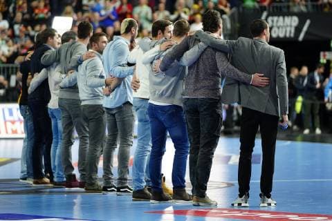 GER IHF WM 2019 Germany GER vs Spain ESP 23 01 2019 Lanxess Arena Cologne GER IHF WM 2019 Germany GER vs Spain ESP in picture picture shows the world champions 2007 nordphotox xMeuter nph00351