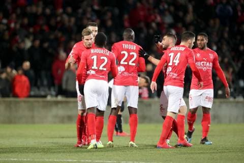 20 RENAUD RIPART (NIM) - JOIE FOOTBALL : Nimes vs Angers - Ligue 1 Conforama - 23 01 2019 FEP Panoramic 