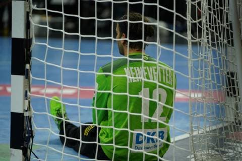 GER IHF WM 2019 Germany GER vs Spain ESP 23 01 2019 Lanxess Arena Cologne GER IHF WM 2019 Germany GER vs Spain ESP in picture picture shows Silvio Heinevetter Goalkeeper GER 12 in goal nordphotox xMeuter nph00351