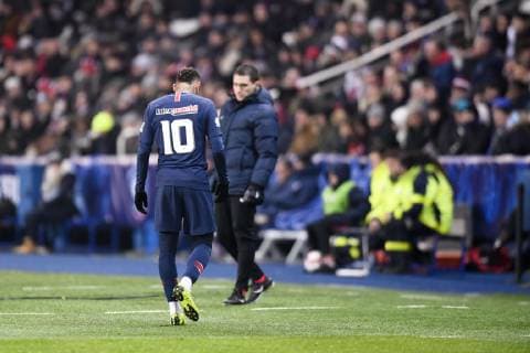 10 NEYMAR JR (PSG) - BLESSURE - DECEPTION FOOTBALL : Paris SG vs Strasbourg - Coupe de France - 23 01 2019 AnthonyBIBARD FEP Panoramic 